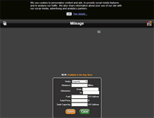 Tablet Screenshot of mileage.worldclockr.com